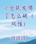 小仓鼠发情了怎么破（双性）